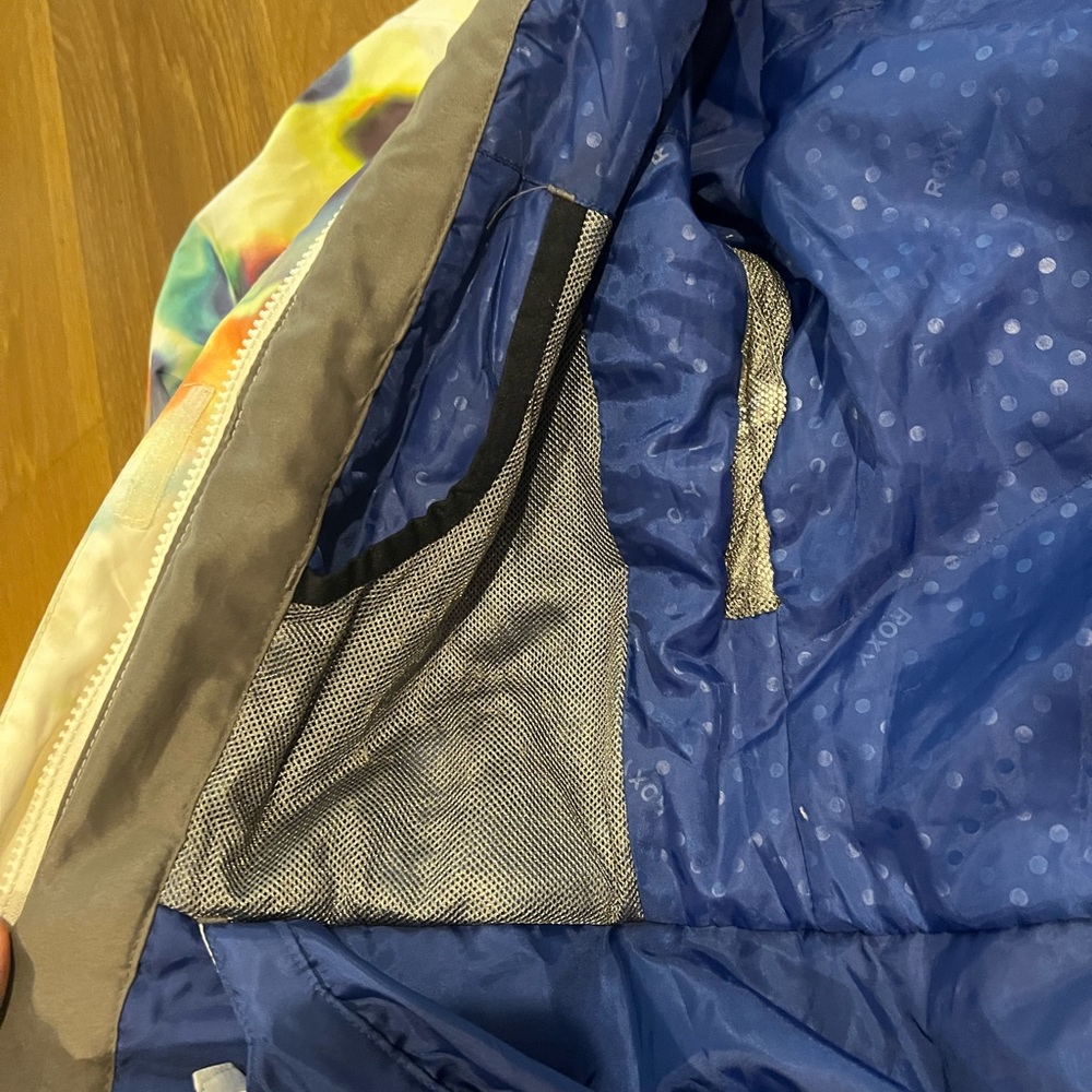 Roxy Multi Colored Hooded Ski Jacket - image 5